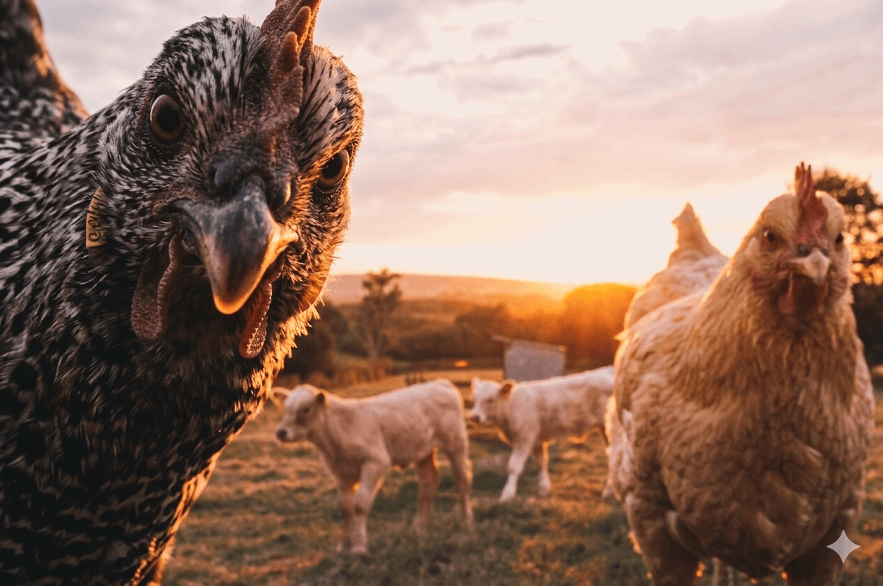 Livestock on Delvora poultry farm
